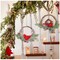 2pcs Small Christmas Wreath with Cardinal, 9-inch Mini Wreaths for Cabinets, Cabinet Wreaths for Kitchen Christmas, Wreaths for Windows (Cardinal)